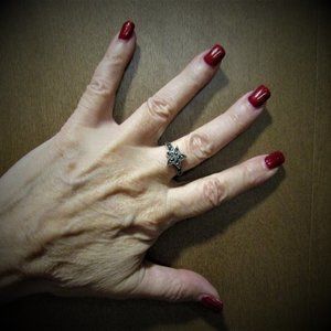 Vintage Marcasite Star Ring